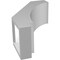 Ekena Millwork 4-in. W x 8-in. D x 12-in. H Imperial Architectural Grade PVC Knee Brace BRCP04X08X12IMP - alternate 4